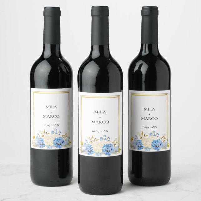 Rótulo De Garrafa De Cerveja Elegante Rótulo de Vinho Deco Dourado (Garrafas)