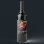 Rótulo De Garrafa De Cerveja Elegante vintage floral vermelho cor de pêssego bo<br><div class="desc">Este design floral sombrio apresenta tons ricos e dramáticos e texturas suaves de pintura. Flores elegantes parecem emergir das sombras,  criando um contraste cativante que atrai o olhar. Perfeito para quem aprecia um toque de sofisticação romântica. Faça-o seu facilmente selecionando Personalizar este modelo e digitando suas informações.</div>