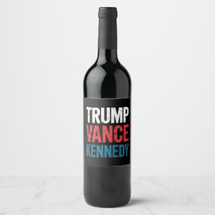 Rótulo De Garrafa De Cerveja Eleição Trump Vance Kennedy 2024