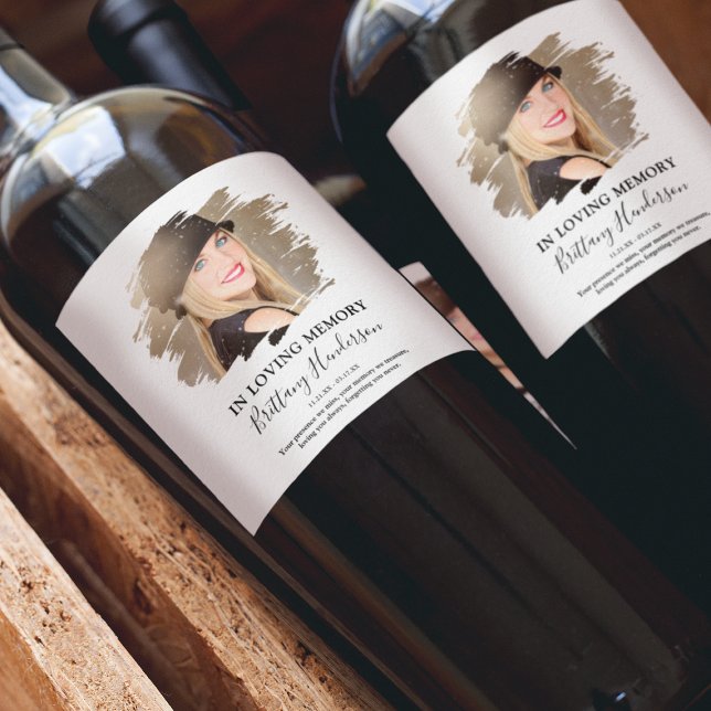 Rótulo De Garrafa De Cerveja Em memória de amor | Foto | Rótulo Memorial Do Vin (Criador carregado)