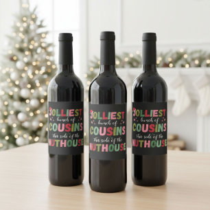 Rótulo De Garrafa De Cerveja Encontro de Natal da Família Prima Correspondência