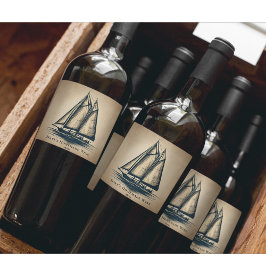 Rótulo De Garrafa De Cerveja Endereço de Devolução de Marinheiro de Velho Barco