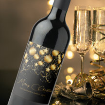 Enfeite de Natal Elegante Dourado com Brilho para 