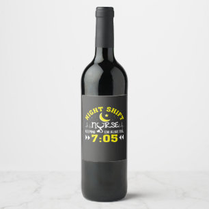Rótulo De Garrafa De Cerveja Enfermagem   Enfermeira de turno da noite que mant