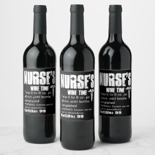 Rótulo De Garrafa De Cerveja Enfermeira Enfermeira Receita Médica Festa de Cadu