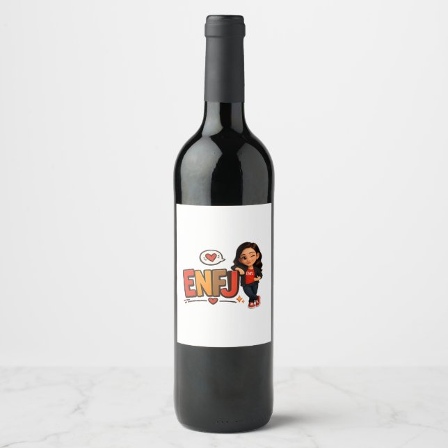 RÓTULO DE GARRAFA DE CERVEJA ENFJ (Frente)
