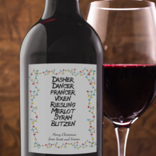 Rótulo De Garrafa De Cerveja Engraçado Bebedeira de vinho