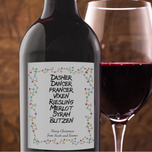 Rótulo De Garrafa De Cerveja Engraçado Bebedeira de vinho (Criador carregado)