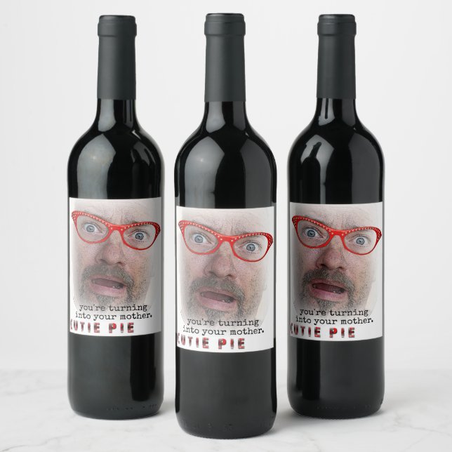 Rótulo De Garrafa De Cerveja Engraçado Cutie Pie Wine Labels! (Garrafas)
