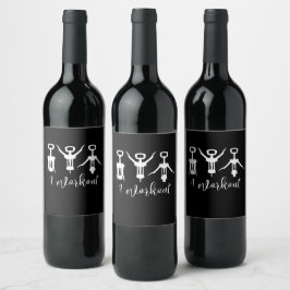 Rótulo De Garrafa De Cerveja Engraçado Eu Malho Saca-Rolhas de Garrafa de Vinho