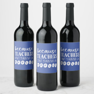 Rótulo De Garrafa De Cerveja Engraçado Professor Personalizado Presente Sobrev