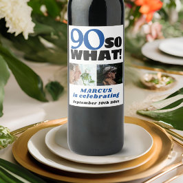 Rótulo De Garrafa De Cerveja Então, que Colagem de Fotos do 90 de Tipografia de