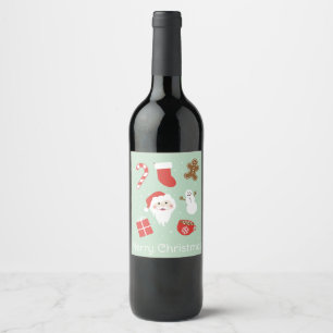 Rótulo De Garrafa De Cerveja Época de Natal  