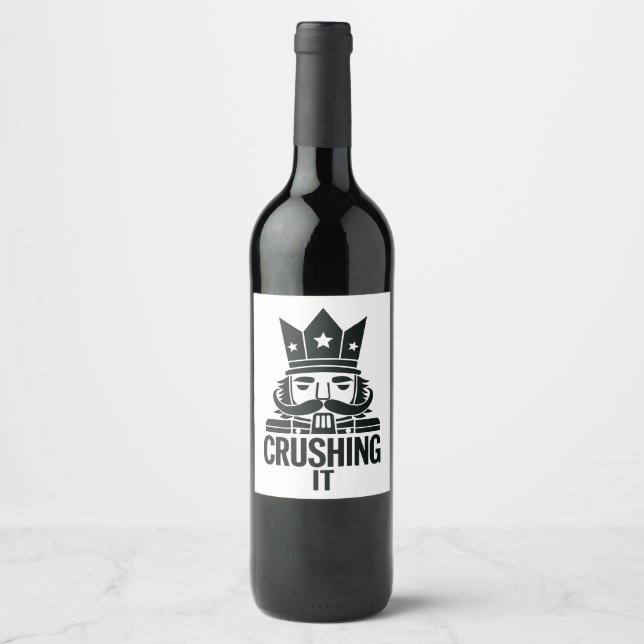 Rótulo De Garrafa De Cerveja Esmagando Engraçado Nojo de Natal (Frente)