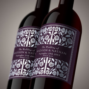 Rótulo De Garrafa De Cerveja Espada Medieval Real Ovo de Prata Casamento