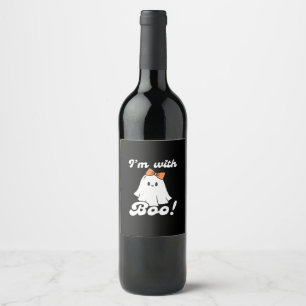Rótulo De Garrafa De Cerveja Estou Com Boo Estilo Retro Engraçado