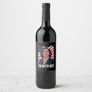 Rótulo De Garrafa De Cerveja Estou Com Ela Kamala Voto Para 2024 Presidente