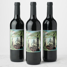 Rótulo De Garrafa De Cerveja Étiquette de vin. Bon retour au pays