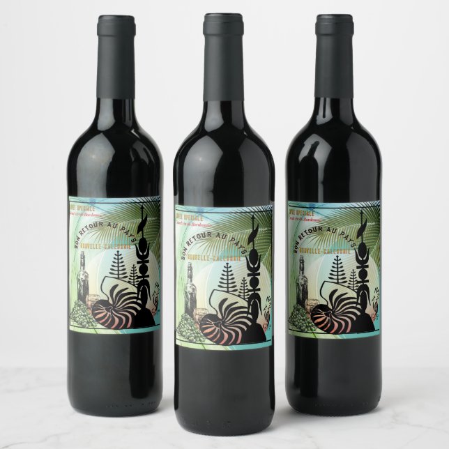 Rótulo De Garrafa De Cerveja Étiquette de vin. Bon retour au pays (Garrafas)
