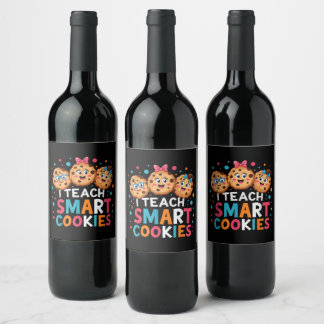 Rótulo De Garrafa De Cerveja Eu Ensino Biscoitos Inteligentes Professor de Volt