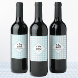 Rótulo De Garrafa De Cerveja Eu faço churrasco