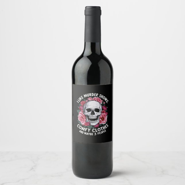 Rótulo De Garrafa De Cerveja Eu Gosto de Programas de Assassinato Roupas Confor (Frente)