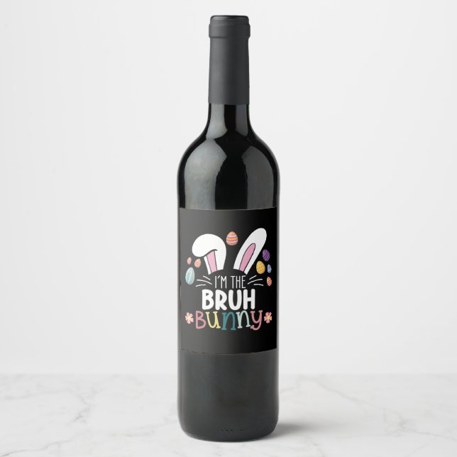 Rótulo De Garrafa De Cerveja Eu sou a Páscoa do Bruh Bunny a combinar (Frente)