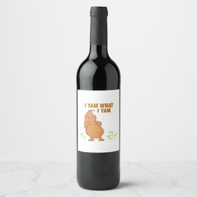Rótulo De Garrafa De Cerveja Eu Sou O Que Eu Sou Básico De Tendência (Frente)