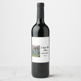 Rótulo De Garrafa De Cerveja Eu te amo mãe dia de as mães elegante adicionar te