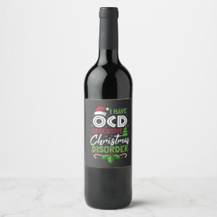 Rótulo De Garrafa De Cerveja Eu Tenho Uma Dose De Natal Obsessiva Xmas