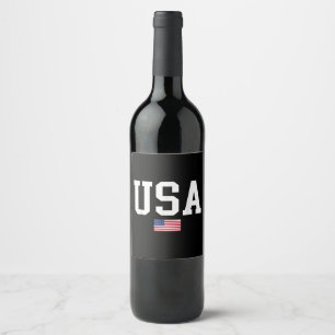 Rótulo De Garrafa De Cerveja EUA Bandeira Patriótica Americana Para Homens Meni