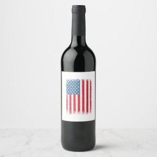 Rótulo De Garrafa De Cerveja EUA Bandeira Patriótica Americana Para Homens Meni
