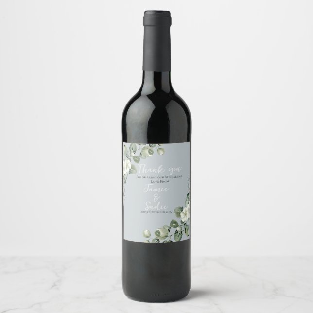 Rótulo De Garrafa De Cerveja Eucalyptus moderno (Frente)