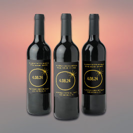 Rótulo De Garrafa De Cerveja Excelente Norte-Americano Total Eclipse Solar 04.0