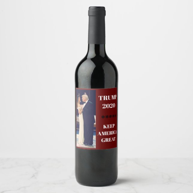 Rótulo De Garrafa De Cerveja Excelente Trump 2020 Keep America (Frente)