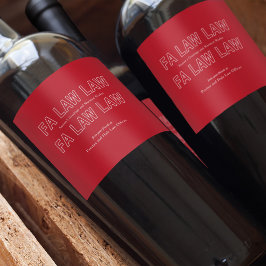 Rótulo De Garrafa De Cerveja Fa Law Law Funny Lawyer Joke Christmas