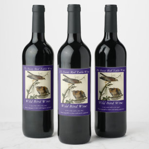 Rótulo De Garrafa De Cerveja Falcão de ombros vermelhos - Aves da América de Au