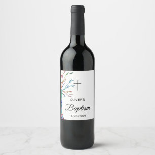 Rótulo De Garrafa De Cerveja Família Personalizada - Natal de Batismo de Árvo