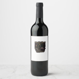 Rótulo De Garrafa De Cerveja Fantasia de Whimsigoth - Florestas Místicas, Luas