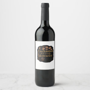Rótulo De Garrafa De Cerveja Fantasia Mística Whimsigoth Florestas, Luas e Magi