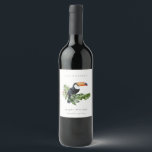 Rótulo De Garrafa De Cerveja Fauna Turiana da Floresta Tropical Fúria em Qualqu<br><div class="desc">Se precisar de mais alguma personalização,  por favor,  sinta-se à vontade para me enviar uma mensagem em yellowfebstudio@gmail.com.</div>