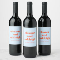 Favor de casamento personalizado laranja azul mode