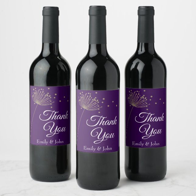 Rótulo De Garrafa De Cerveja Favor de garrafa de vinho Obrigado (Garrafas)