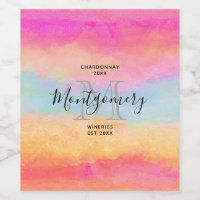 Fazer de vinho com faixa amarela azul-rosa