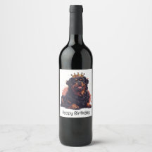 Feliz Aniversário Real Rottweiler Cachorro Rainha 