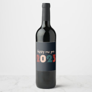 Rótulo De Garrafa De Cerveja Feliz ano novo 2023