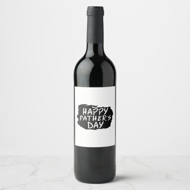 Rótulo De Garrafa De Cerveja Feliz Dia dos Pais (Frente)