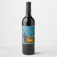 Feliz Halloween com gato engraçado