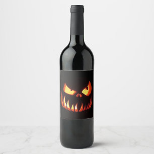 Rótulo De Garrafa De Cerveja Feliz Halloween Pumpkin