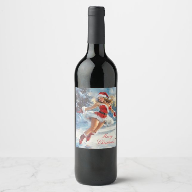 Rótulo De Garrafa De Cerveja Feliz Natal (Frente)